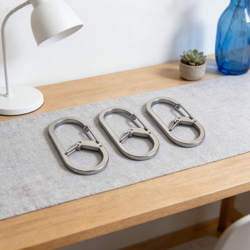 Heavy Type Stainless Steel G Shape Carabiner Clip Quickly Release Fastener Clip for Outdoor Camping Hiking