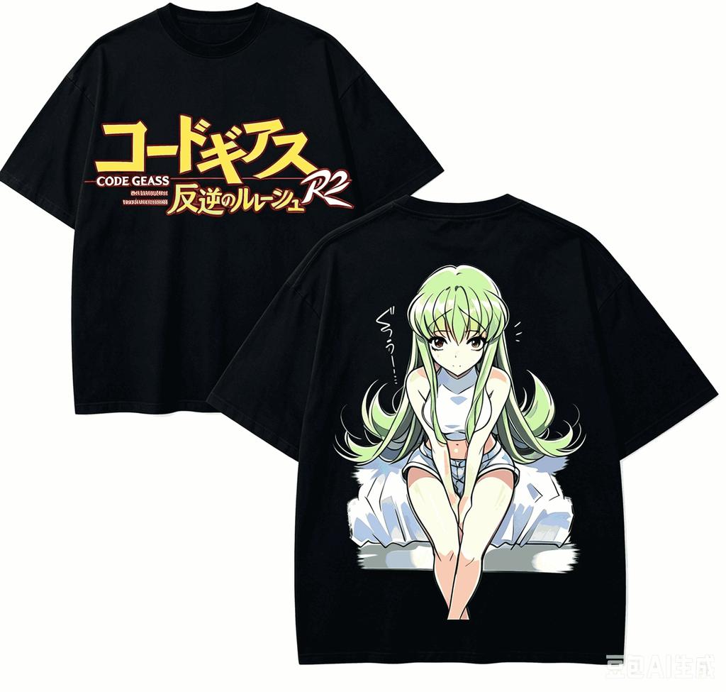 Code Geass Anime Lover T-shirt Harajuku Cotton New Model High Street Fashion Unisex Oversized high quality hot product Couples