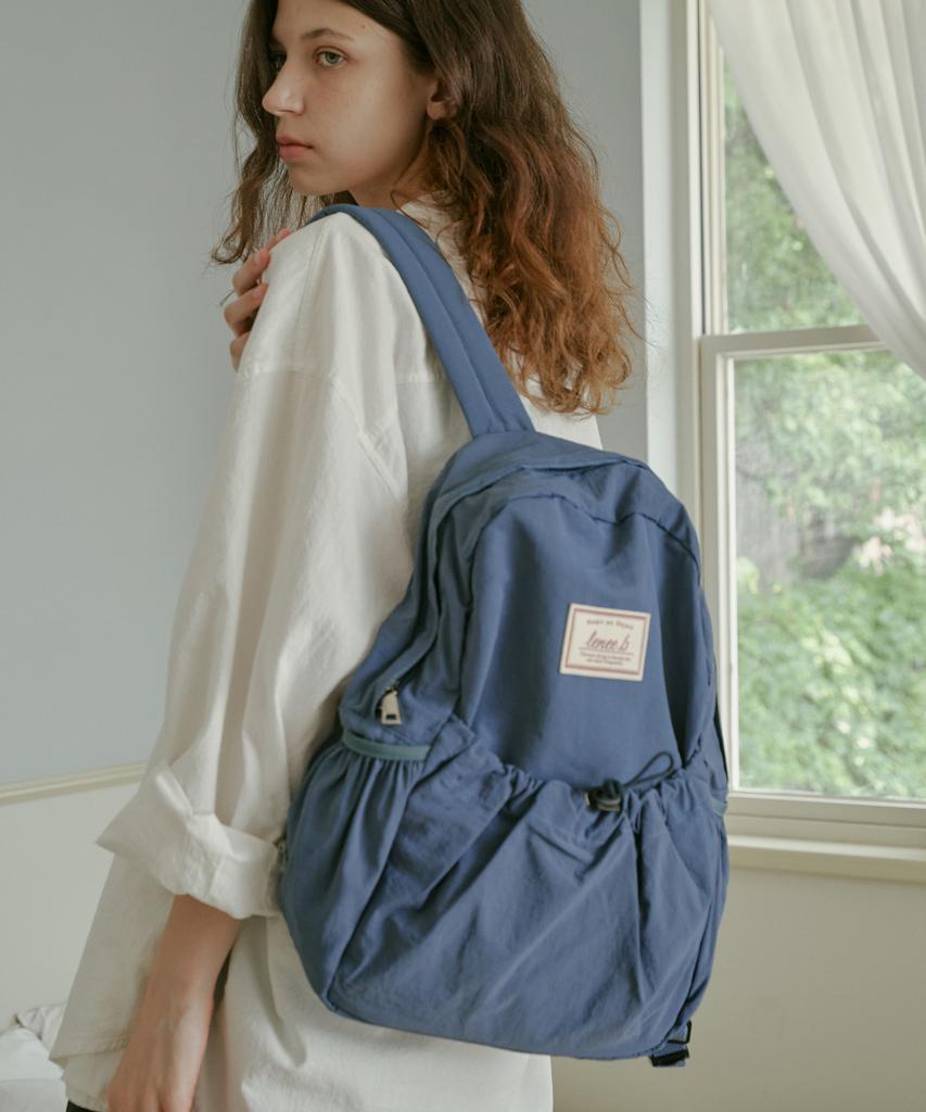 Leneeb String Backpack Deep Blue