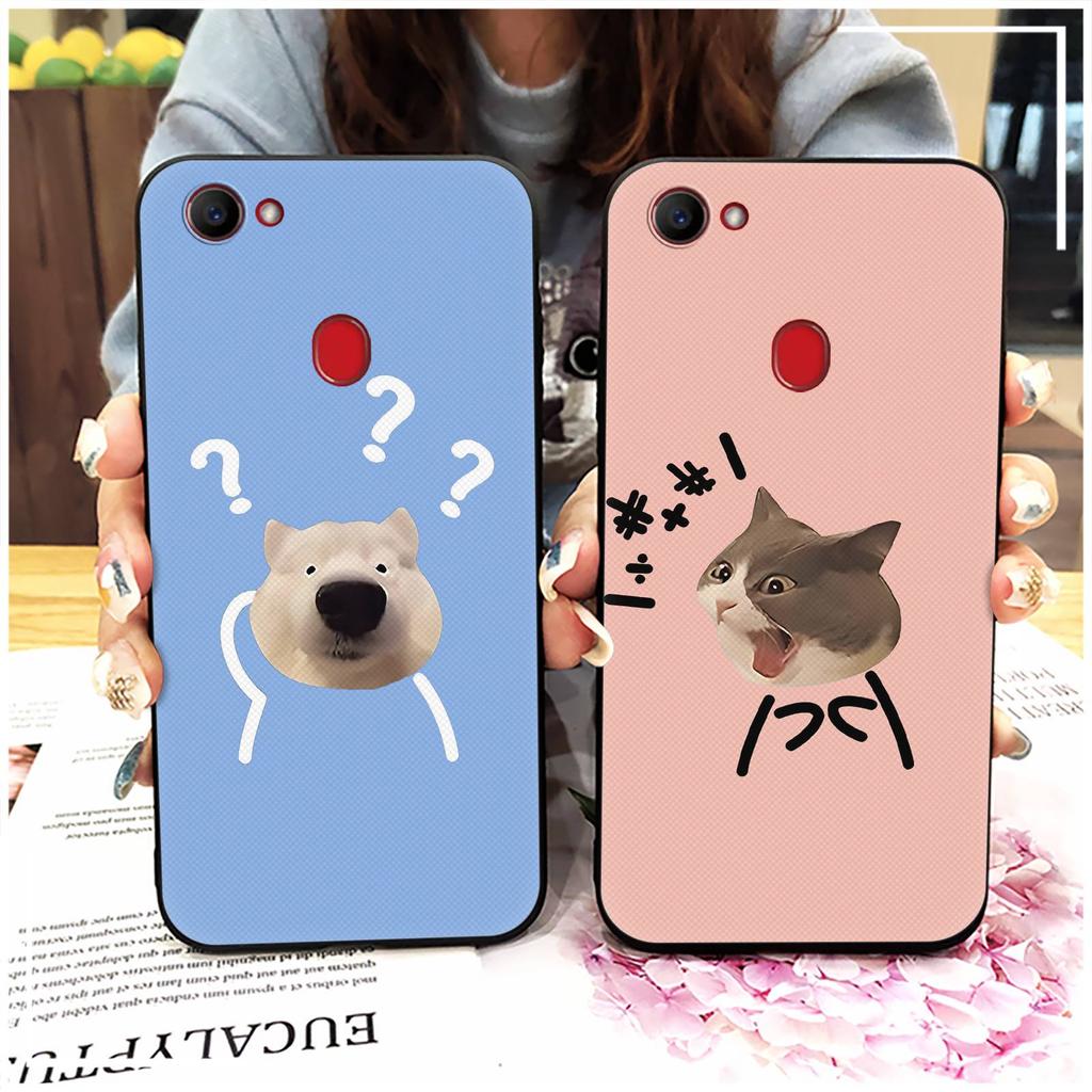 Silicone Cute Phone Case For OPPO F7 Waterproof Fashion Design Full wrap Protective Couple Dirt-resistant Anti-dust TPU