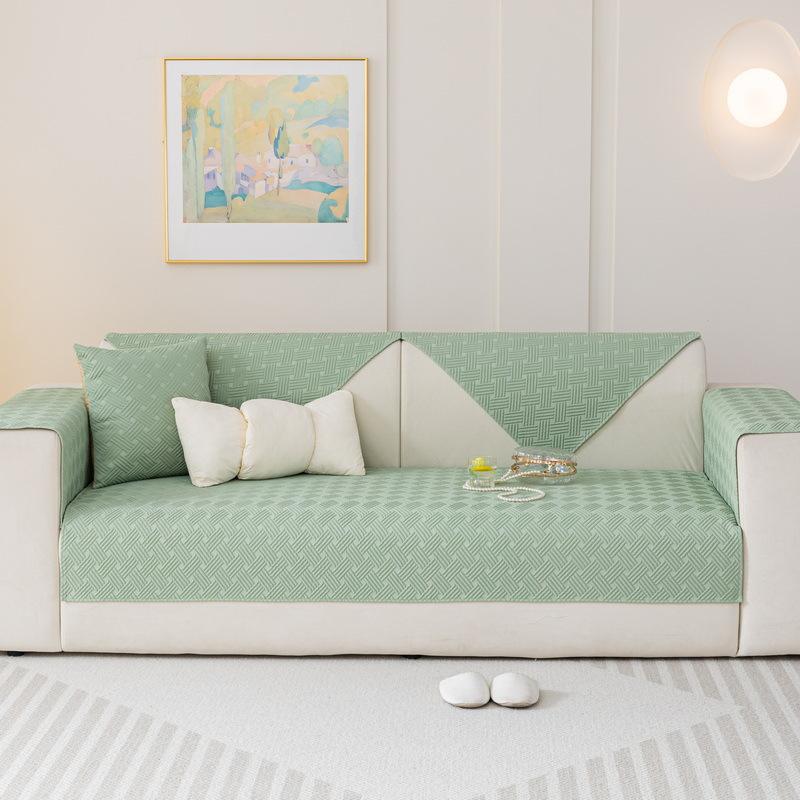 Light Luxury Sofa Cushion Summer New  Cold Mat Seat Cushion Non-Slip Sofa Cover Summer Universal Cover