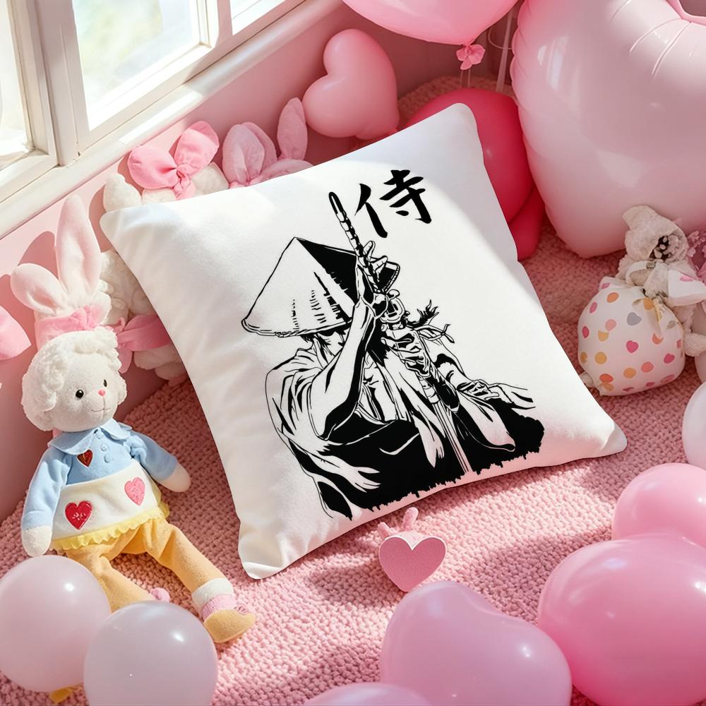 Anime N-Ninja S-Scroll Cushion Cover Pattern Printed Pillowcase for Living Room Sofa Cushion Cover & Bedroom Decor