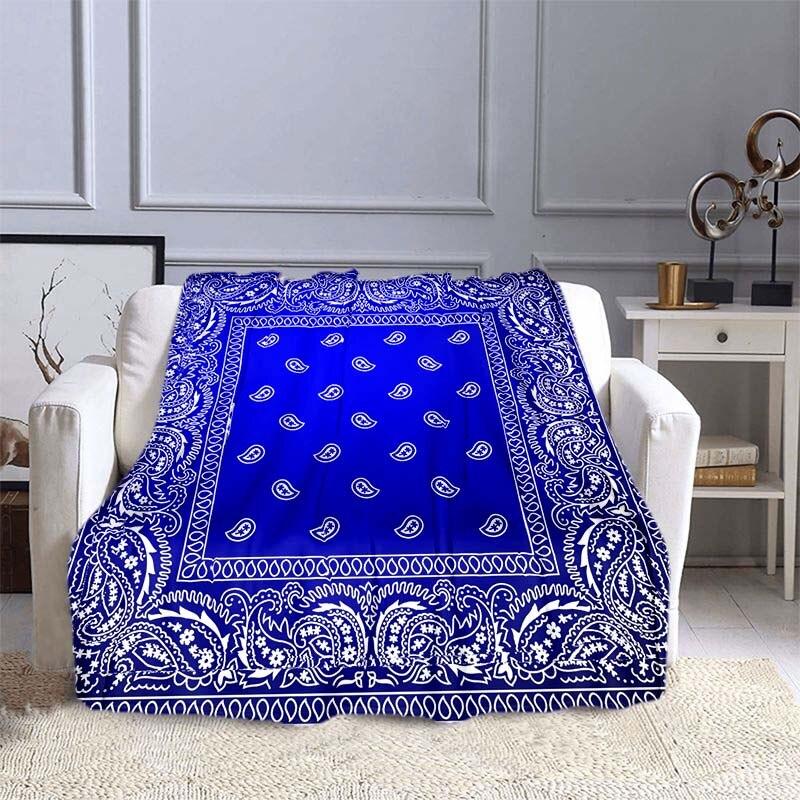 Boho Bandana vzor v bohémském stylu Deky na pohovku do postele Super měkká hřejivá přikrývka Potah flanelová přikrývka Flanelová přikrývka
