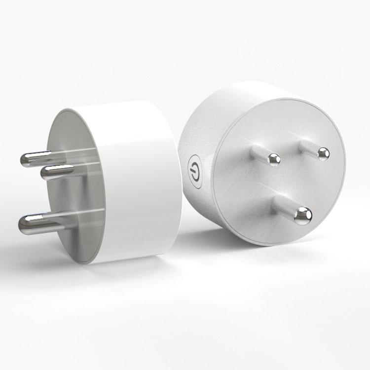 10A Mini Smart WiFi Socket Small South Africa / India Plug Remote Control Timer Switch Electrical Power Adapter with Alexa