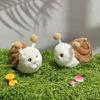 New Brown Snail Fashion Bag Pendant Cute Plush Snail ,Soft Stuffed Plush for Backpack,Purse Bag Charm