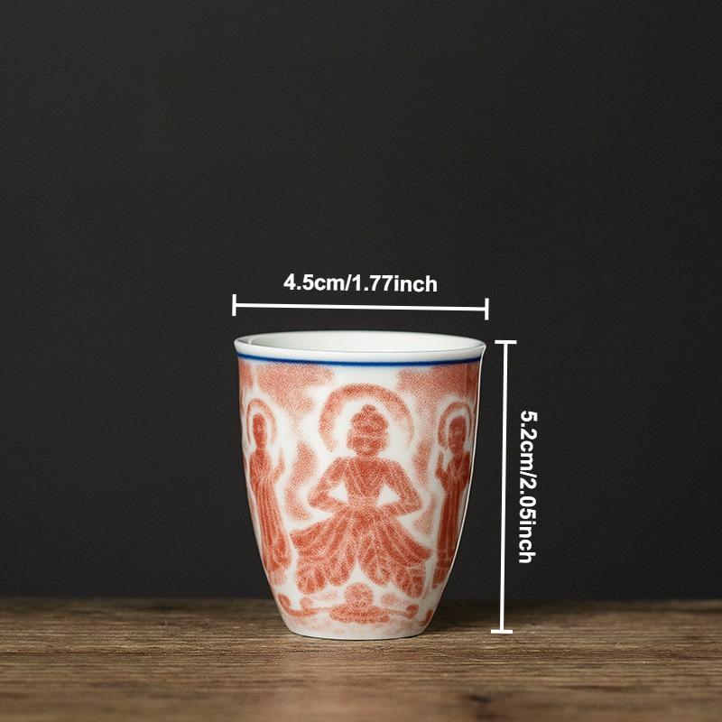 

Китайская керамическая чайная чашка из Дуньхуана, изготовленная мастером гончарной мастерской Ру Килн, персональные чашки, чаши, китайская посуда для кунг-фу, чайная церемония.