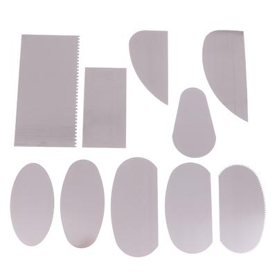10 Pezzi/Set Strumento per Argilla da Forno Scultura Argilla Stampaggio Ceramica Strumenti per Scultura in Acciaio Inossidabile Raschietto Strumento Ceramico Raschietto per Argilla