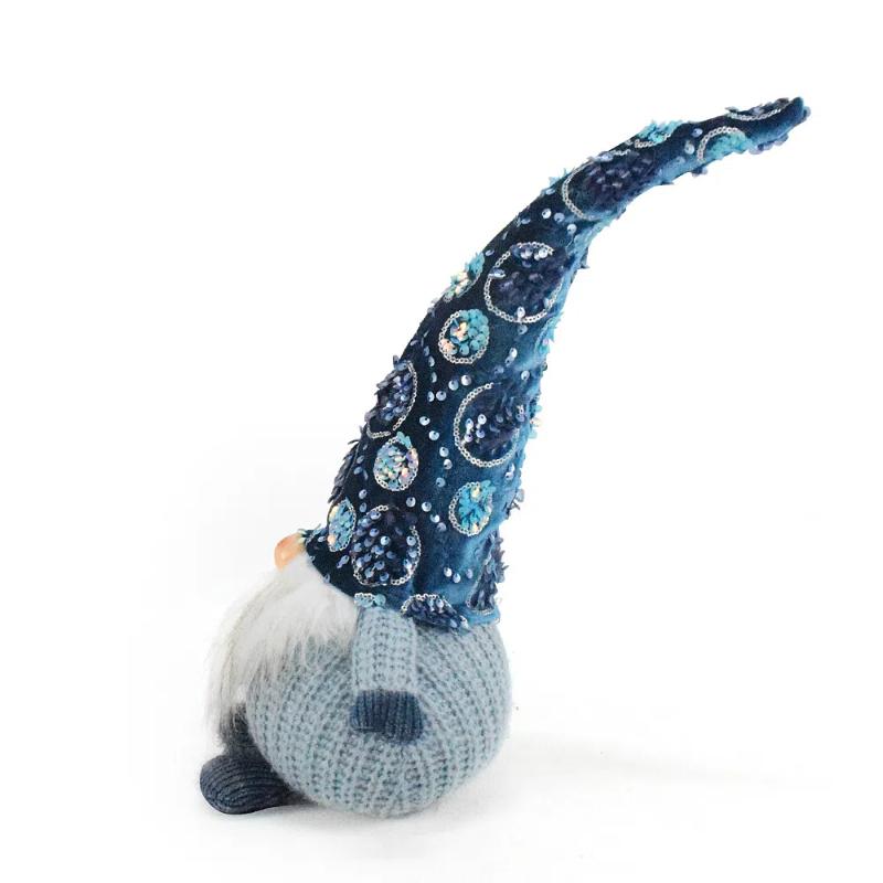 Christmas Decoration Rudolph Doll Ornaments Christmas Faceless Doll Gnomes Plush Decorations Blue Sequined Faceless Doll