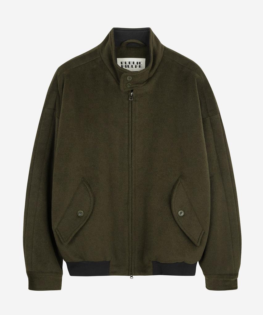 Publicfigure Wool Blend Harrington Jacket_Khaki