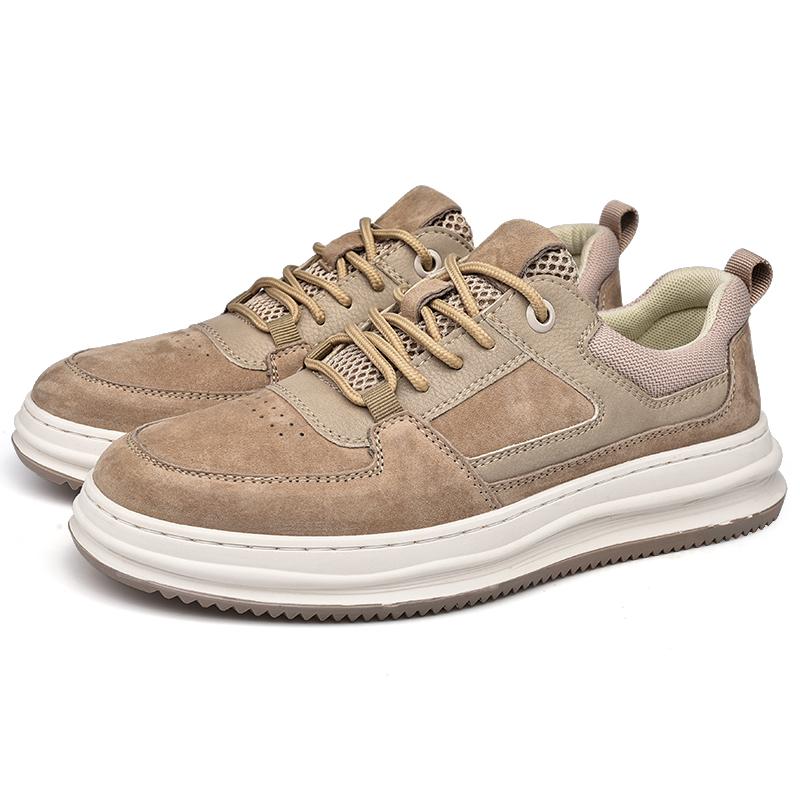 

Модная мужская обувь на доске из натуральной кожи, Трендовый минималистичный дизайн, Для активного отдыха, вечеринок, повседневной носки, молодежная спортивная обувь, Классический серый 44 коричневый