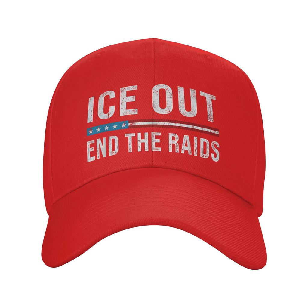 Unisex ice Out  Anti Ice Minneapolis Abolish Ice Hats Stylish Baseball Cap  Trucker Hat Golf Headewear Adjustable Fit