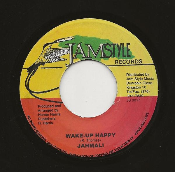 

7-дюймовая пластинка JAHMALI - Wake-Up Happy JS0017 Jamstyle Record Ямайка Регги, Ска и Даб Б/У