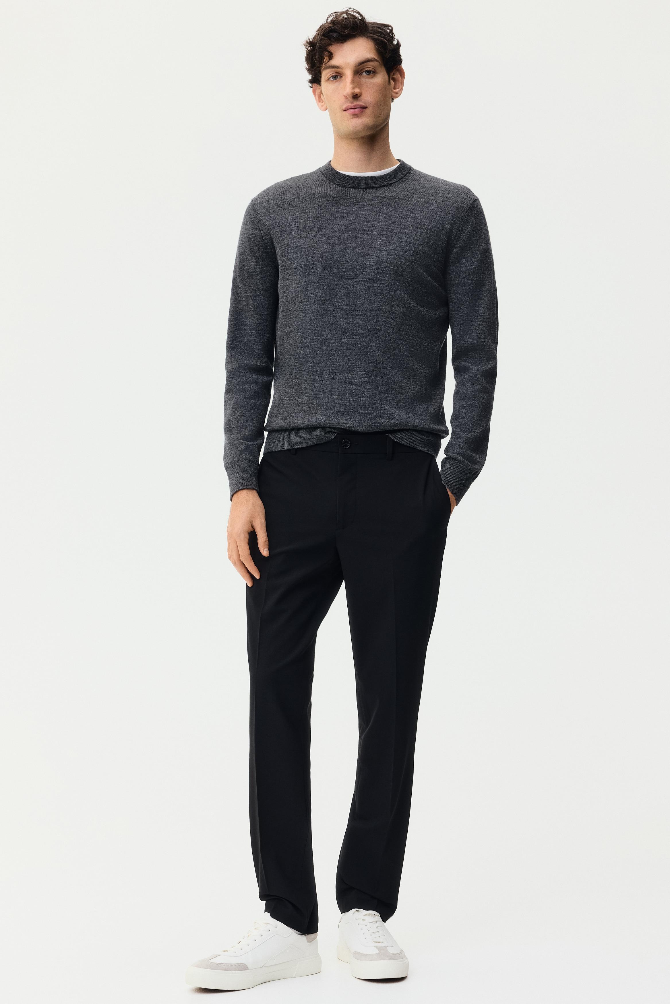 Брюки HM Tailored Slim Fit, черные 28