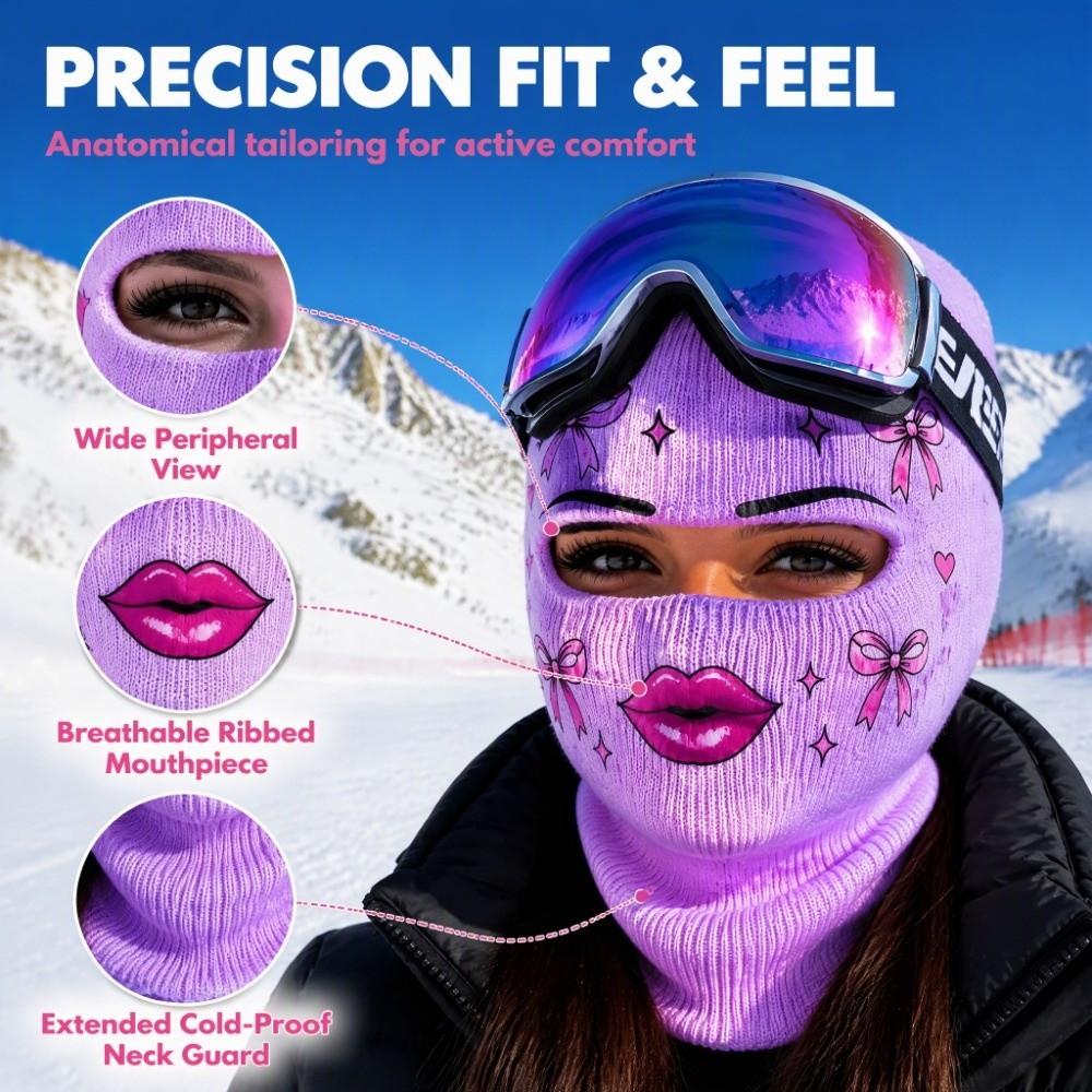 Alter Mann Ski Headcover Menschliches Gesicht Vollgesichtsmaske Bedruckte Gesichtsbedeckung Party