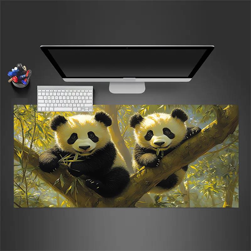 1pc Panda bears in tree Computer Pad  Mouse Pads for Desk,Gamers and Office Use 020252