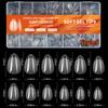 600Pcs/Box Fake Nails Semi-Matte Almond Coffin Full/Half Acrylic Square False Nail Tips For Extension Tip Manicure Tool