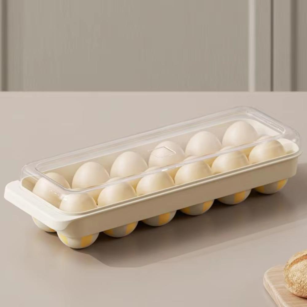 12er Eierbehälter für Kühlschrank Stapelbarer Eier-Organizer für den Kühlschrank Eier-Spender Eier-Aufbewahrungs-Halter Zuhause