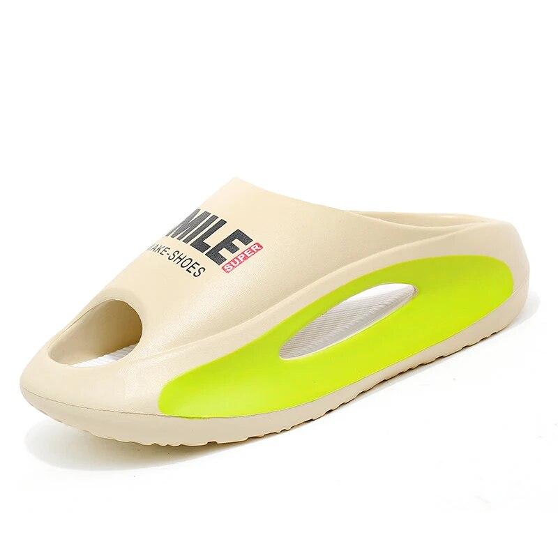 Men's Slippers  EVA Soft Thick Soled Slippers Women's Fashion Wear Slippers Home Home Sandals Men's Beach Shoes