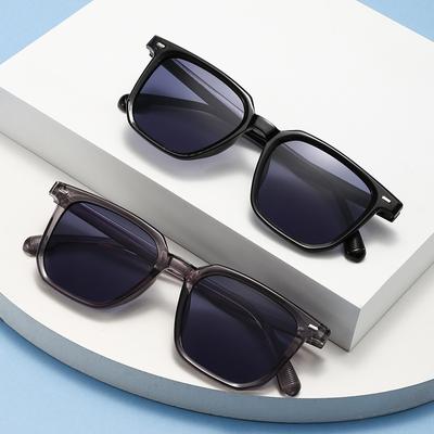 New Men Square Frame Sunglasses Luxury Brand Designer Sun Glasses Retro Trendy Shades UV400 Unisex Women Glasses