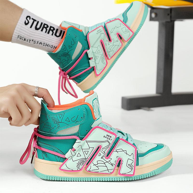 New all-match student non-slip shoes male youth sports and leisure in the help personality fashion shoes European station