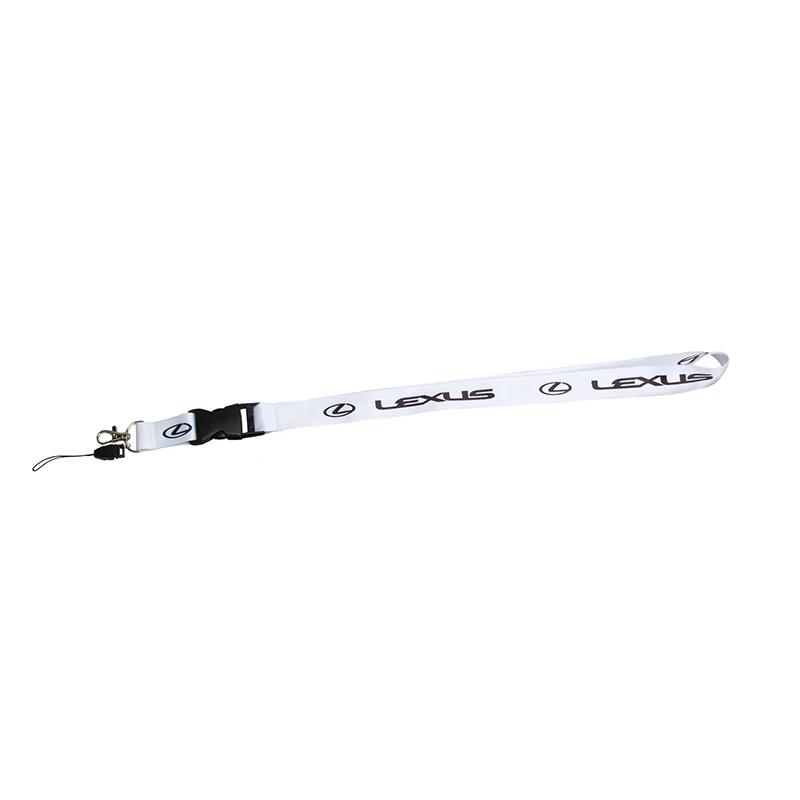 1 peça Alça de Lanyard para Carro Tiras com Logo Dupla Face para Pendurar Celular Lanyard de Trabalho Chaveiro de Carro Acessórios Automotivos Pingente Presente para Homens Argola de Chave
