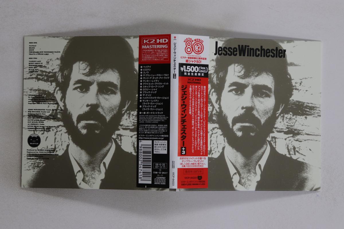 

CD JESSE WINCHESTER - Jessie Winchester +3 (K2HD/paper ja VICP64223 Bearsville 2008 Japan Obi Rock Used