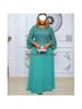 African European Women's Plus Size 2023 New Lace Heavy Work Chiffon Dress