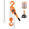 Manual Lever Chain Hoist, 6T 6000KG Capacity Heavy Duty Come Along, 3M Lift G80 Alloy Steel Chain With Dual Pawl Mechanical Brake