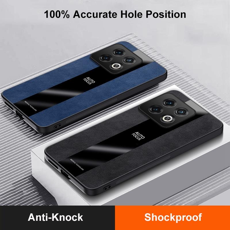 Ring Holder Leather Case For OnePlus 10 Pro 10T 10R 5G Cover Luxury Magnetic Silicone Phone Case For OnePlus Ace Pro Ace Racing