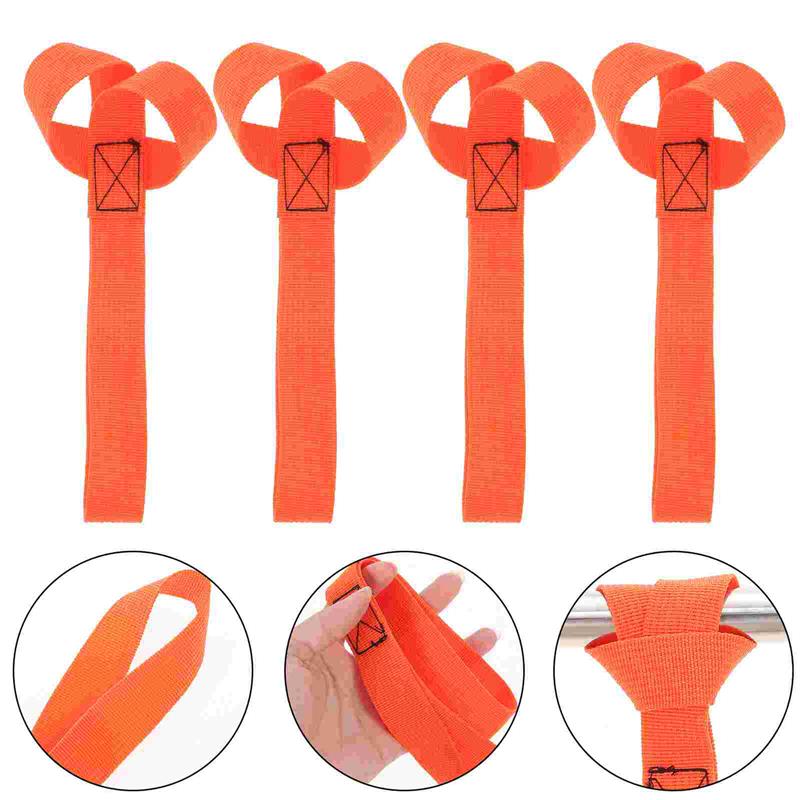 

4Pcs ange Heavy Duty Binding Strap Luggage Straps Tensioning Belts Motorcycle Loop Strap Cargo Tie Down Straps Secure Fastening помаранчевий