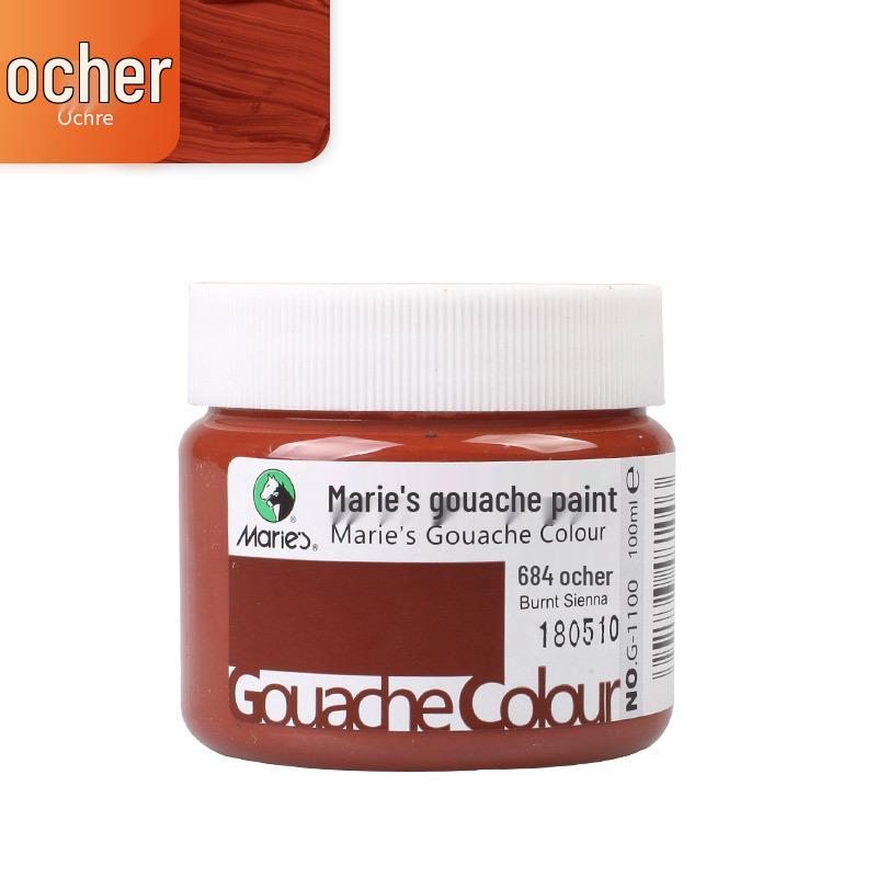 Mali Afwasbare Gouache Verf 100ml - Handgeschilderde Kleuren voor Kinderen en Studenten