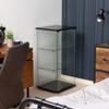 Fuji Boeki Collection Case Figure Case 3 Tiers Width X Depth X Height 86 Cm Black Tempered Glass Full Glass Assembly Product Clear 98881 42.5 36.5