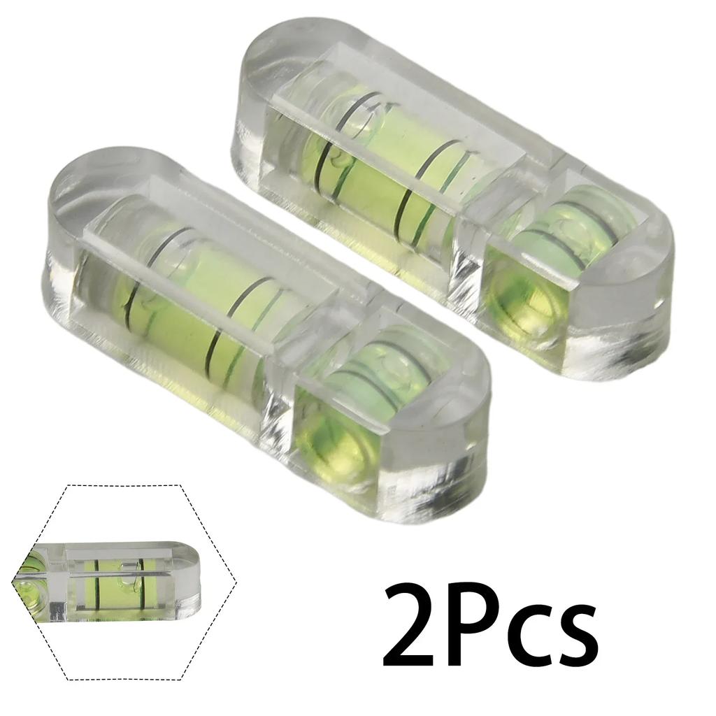 T Type Level Bubble Leveler 2Pcs High Accuracy PanTilt Level for Office Desktops Furniture Placement and More