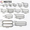 10/20/30Pcs Meetee Metal Tri-Glide Rings Buckles 6-50mm Bra Strap Adjust Clasp 8-shaped Ring Hook Garment Hardware Accessories