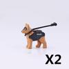 MOC Militärzubehör Bausteine Soldatenfiguren Sandsack Hund Hindernis Camouflage Zelt Schaufel Waffenbox Spielzeug Kinder J038