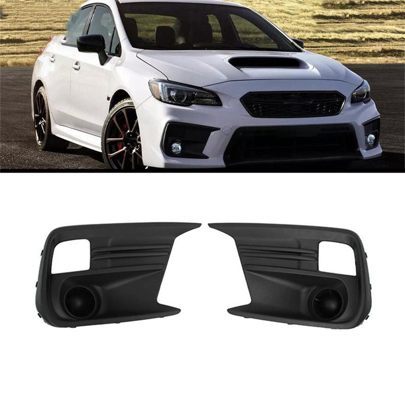 For Subaru WRX Base 2018- Car Front Fog Light Bezel Cover Black Front