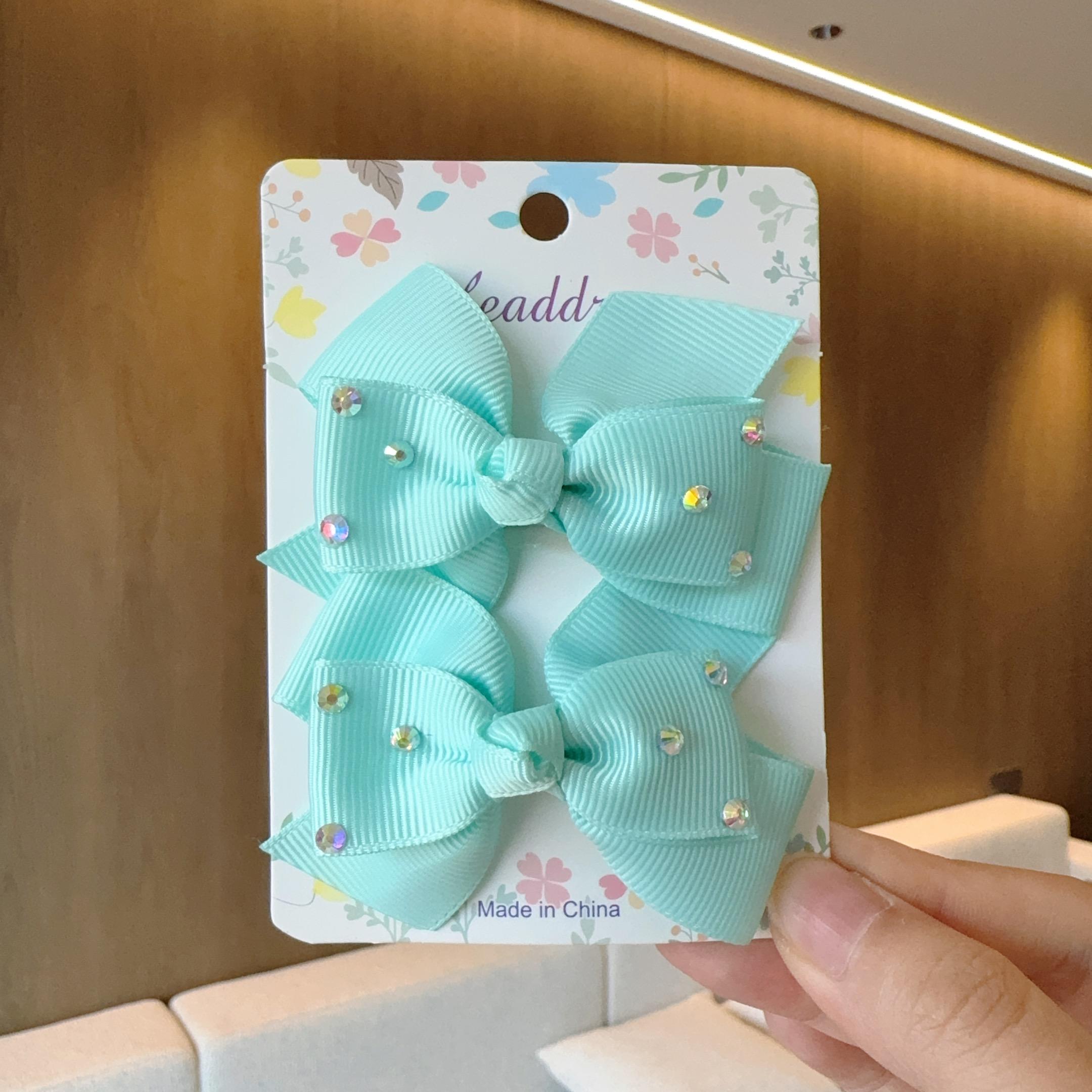 

2 шт./лот детские однотонные банты для волос заколки для волос лента бант шпилька для девочек заколки-банты для девочек детские головные уборы аксессуары для волос