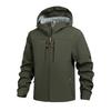 Men's Solid Color Outdoor Mountaineering Waterproof Windproof Fleece Jacket Outdoor Jacket