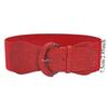Trendy Design PU Wide Belts Bright Color Pin Buckle Belt Fashion Belt  Women's Wear
