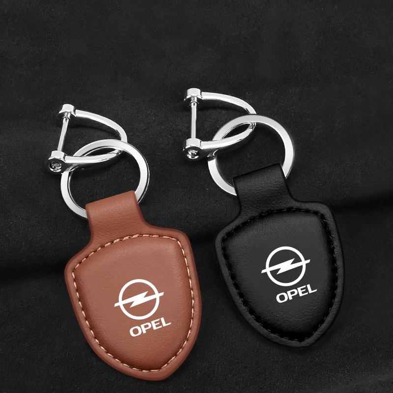 Car Keychain Leather Pendant Anrti-loss Keyring For Opel Astra Insignia Corsa Zafira Meriva Mokka Vivaro Vectra Antara Accessory