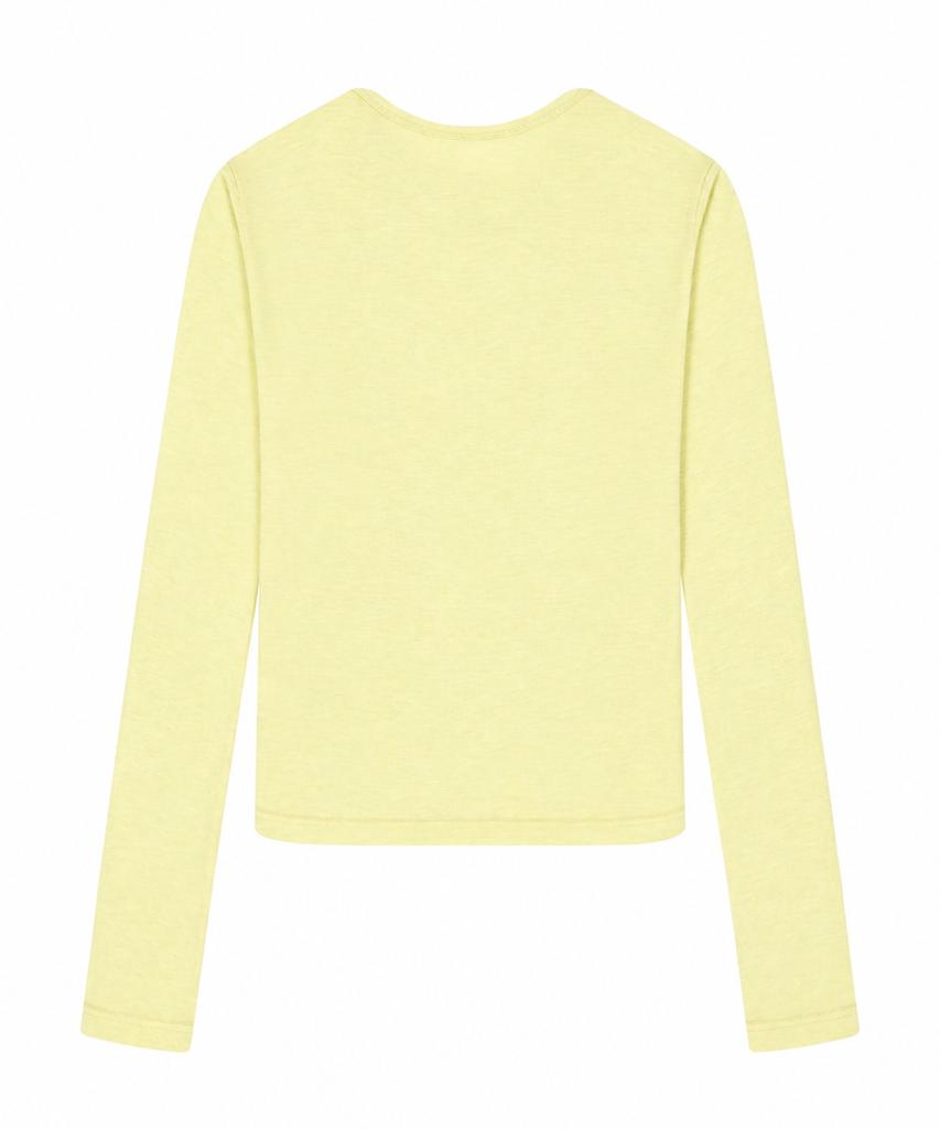 LARTIGENT L23 Slim Tencel T-Shirt(Yellow)