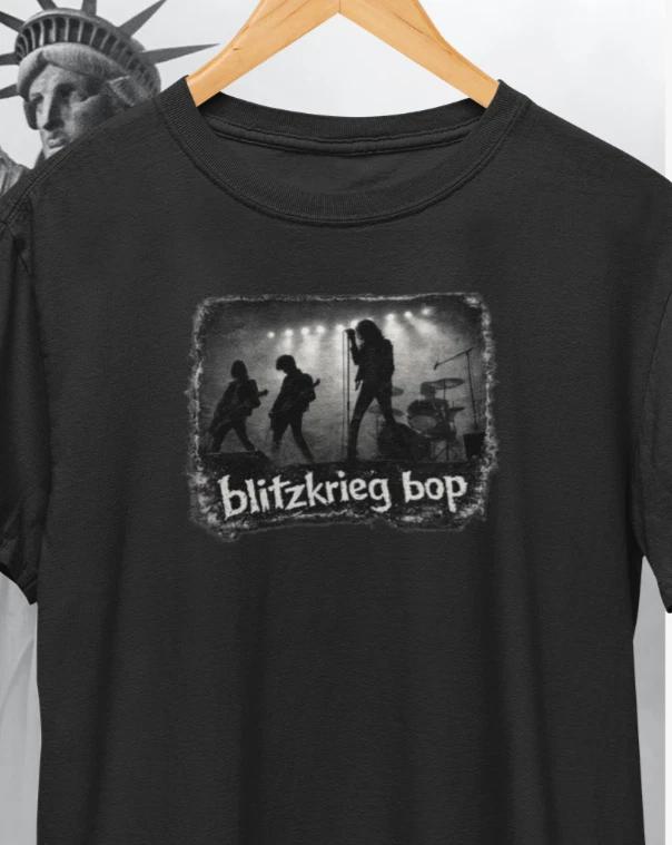 Ramones Blitzkrieg Bop Alternative Punk Rock T-Shirt / Retro CBGB New York Tee S
