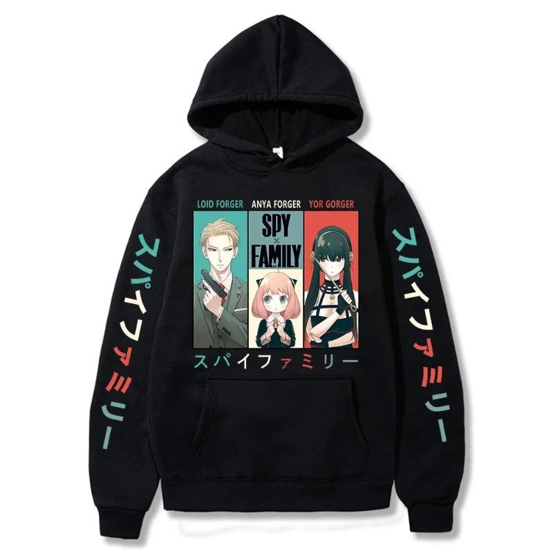Autumn Anime Spy X Family Hoodie Anya and Bond Sweatshirt Hoody Tops Pullovers Hoodie Fleece Hoodies Sweatshirt for Girls