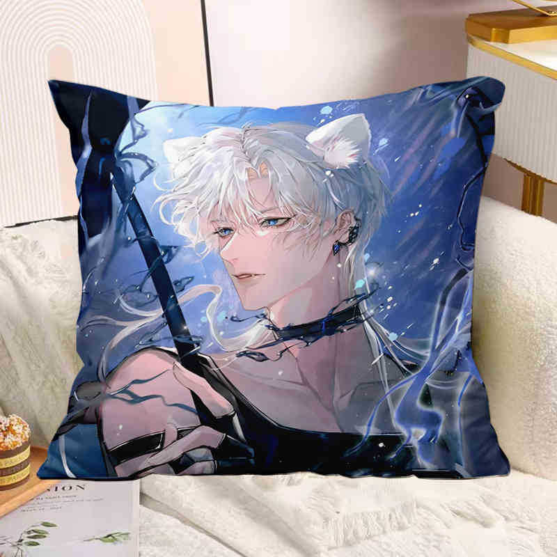 The Mermaid Has Fallen Baichu Xiaobai Lanbo Animation Peripheral Pillow Pillow Pillow Bedside Sofa Sitting Cushion