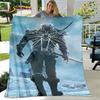 The Witcher Game Gamer Soft Plush Blanket,Flannel Blanket Throw Blanket for Living Room Bedroom Bed Sofa Picnic Cover Bettdecke