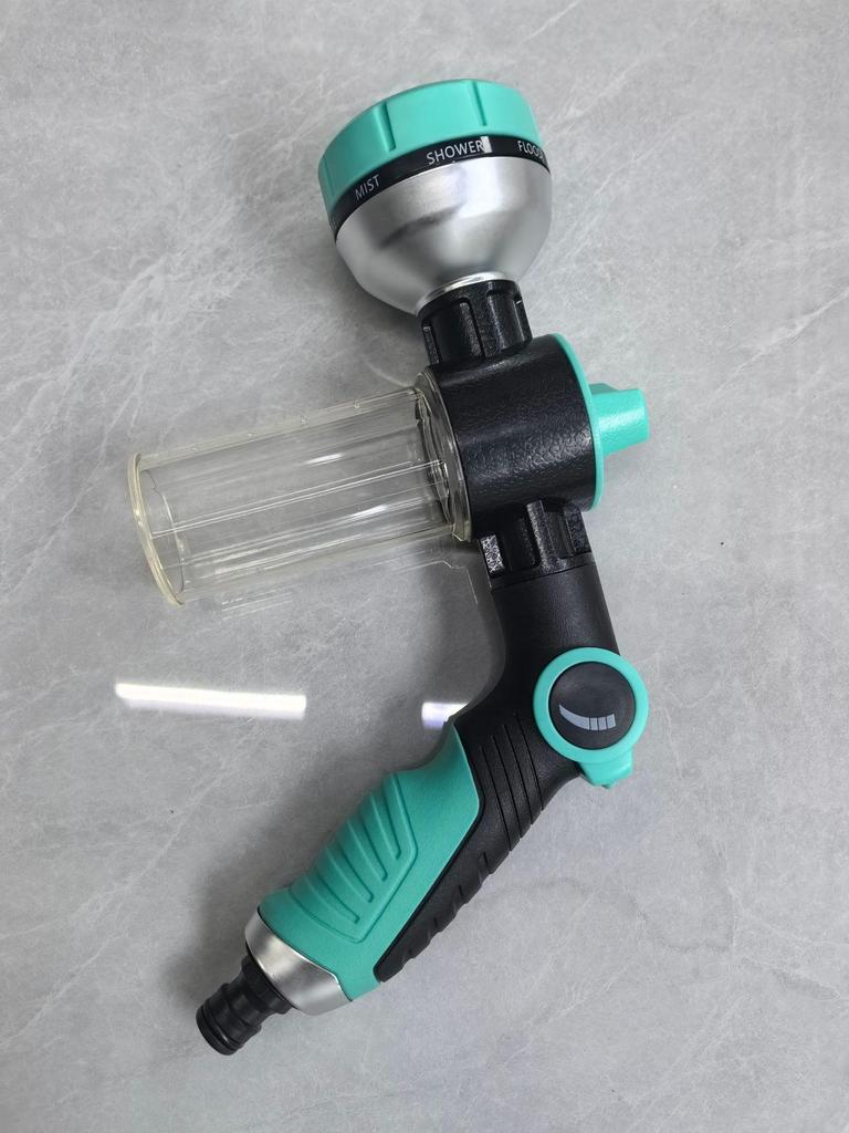 Multifunctional Spray Foam Nozzle for Garden Sprinkling, Fertilizing, and Car Washing