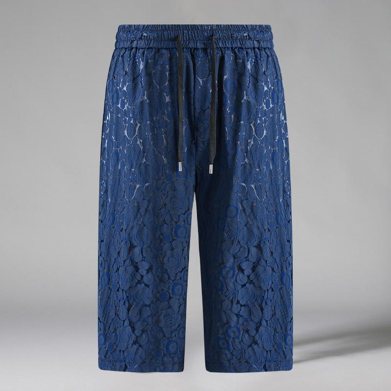 Plus Size 4XL-10XL Oversize Calf-length Pants for Men Summer Fashion Streetwear Elastic Waist Short Pants