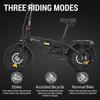 Electric Bike DYU A1F Pro 16" 250W Motor 7.5AH Max Range 60Km Load 120Kg Black
