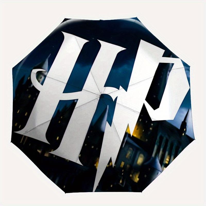 

1pc Harry Potter Automatic Umbrella | Portable Foldable 8-Rib Manual Open, Casual Accessory, Durable Canopy yy250825015