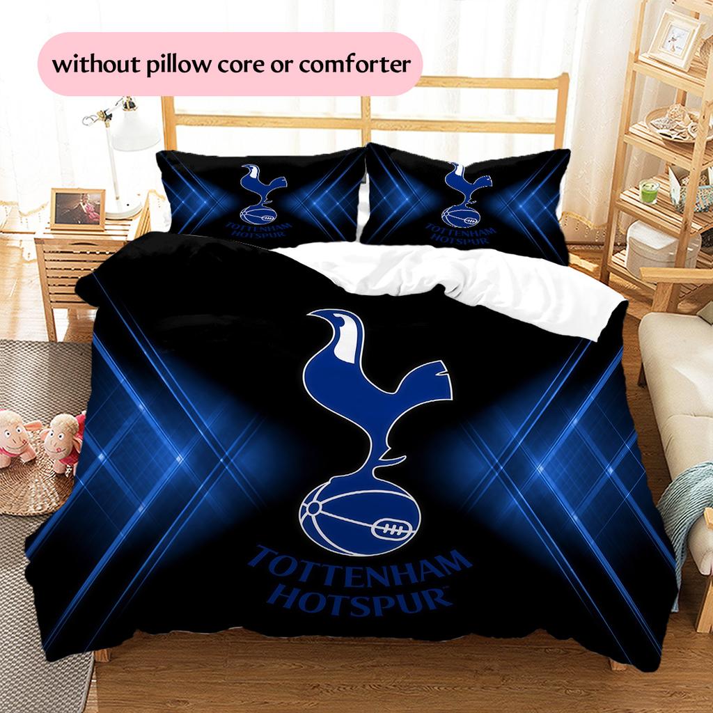Tottenham Hotspur Pattern Bedding Quilt Set  Home Decoration  Gift (1 * Duvet Cover + 2 * Pillowcase  Without Core)